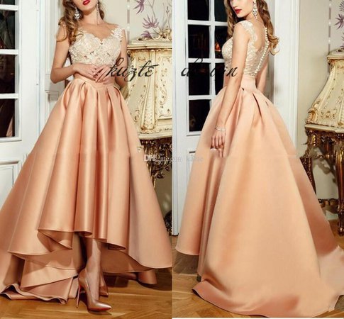 Peach Evening Dress