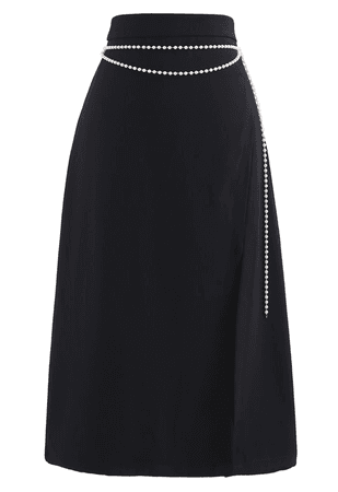 Pearl black skirt