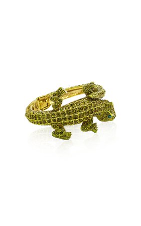 Alligator Brass Cuff By Oscar De La Renta | Moda Operandi