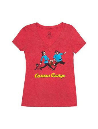 Curious George women's red book t-shirt – Out of Print