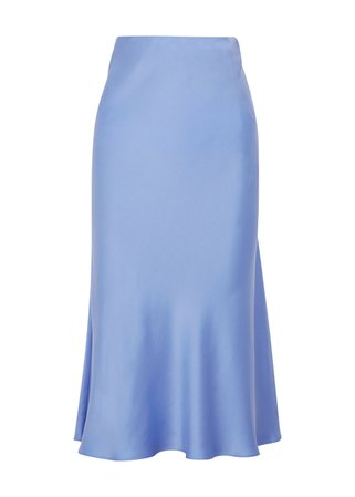 Bec & Bridge Classic periwinkle silk midi skirt - Harvey Nichols