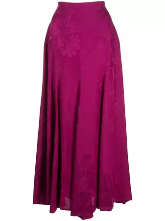 Silvia Tcherassi Vonetta floral-jacquard Skirt