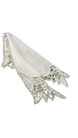 antique lace handkerchief