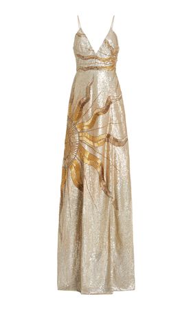 Cucculelli Shaheen Embellished Tulle Gown