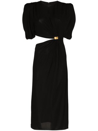 Versace Cutout Sculptural Mid-Length Dress Ss20 | Farfetch.com