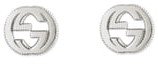 Silver Interlocking-G Stud Earrings