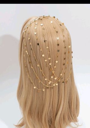gold hair chain