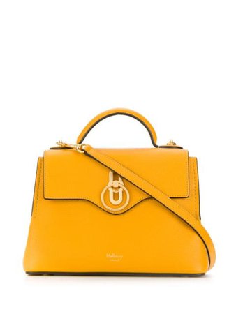Yellow Mulberry Mini Seaton Classic Grain Shoulder Bag | Farfetch.com