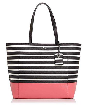 Amazon.com: Kate Spade New York Riley Striped Large Tote (Peach Sherbet): Clothing