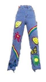 colorful planetary jeans
