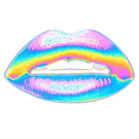 lips smile mouth teeth holo holographic aesthetic backg...