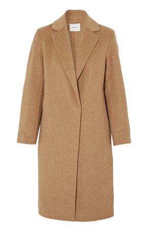 Buy Vince Classic Wool-Blend Coat In Camel Online
