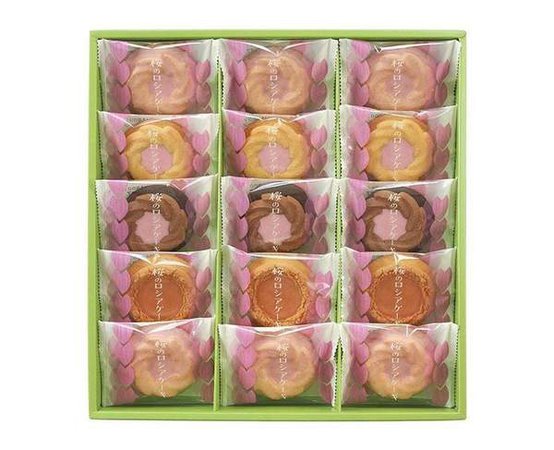 Sakura Russian Cake Cookies (15 Pieces) — Sugoi Mart - Sugoi Mart