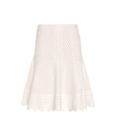 Jacquard-knit skirt