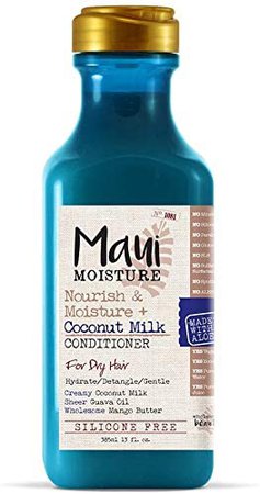 Amazon.com: Maui Moisture Nourish & Moisture + Coconut Milk Conditioner to Hydrate and Detangle Curly Hair, Lightweight Daily Moisturizing Conditioner, Vegan, Silicone & Paraben-Free, 13 fl oz : Everything Else