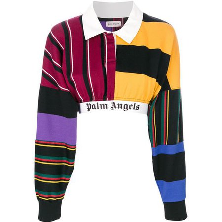 PALM ANGELS CROPPED SHIRT