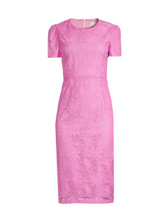 Shop Rachel Parcell Floral Lace Sheath Dress | Saks Fifth Avenue