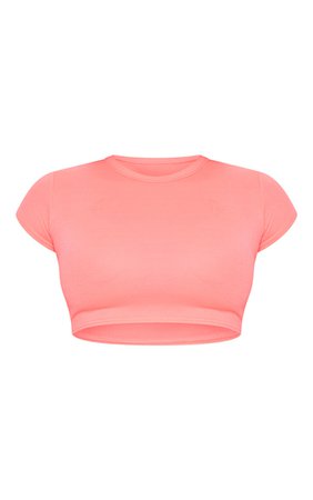 Basic Baby Blue Short Sleeve Crop T Shirt | PrettyLittleThing