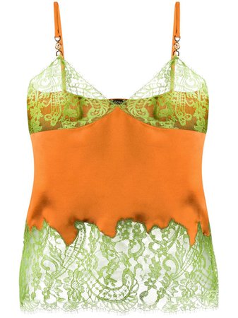 Versace Lace-Trimmed Cami Top Ss20 | Farfetch.com
