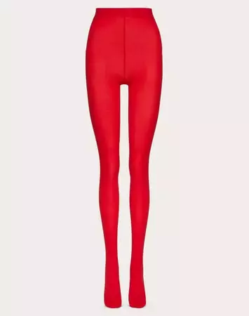 Polyamide Tights for Woman in Red | Valentino US