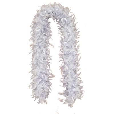 Silver Feather Boa: 6', 60 Grams | One Way Novelties