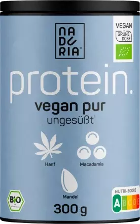 Naduria Proteinpulver Hanf, Macadamia & Mandel, ungesüßt, vegan, 300 g dauerhaft günstig online kaufen | dm.de
