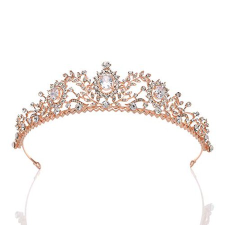 sweetv-rose-gold-wedding-tiara-for-women-rhinestone-princess-tiara-headband-prom-queen-tiara-crown-b__41M0rZGgo0L.jpg (500×500)