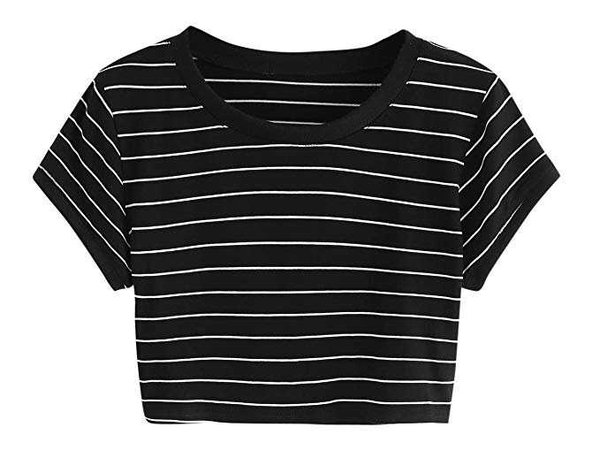 black striped shirt