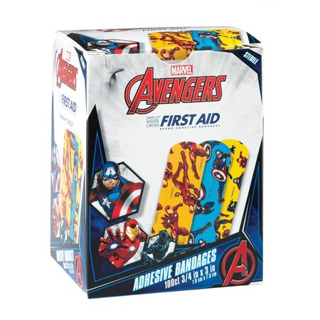 First Aid Captain America, Black Panther & Iron Man Bandages - Case - Bandages from SmileMakers