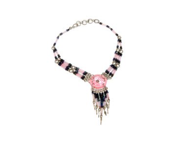 black and pink seed bead long necklaces & bracelets - Google Search