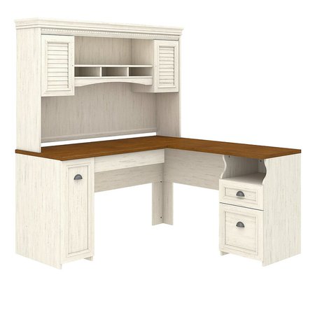 Beachcrest Home Oakridge L-Shaped Executive Desk with Hutch & Reviews | Wayfair