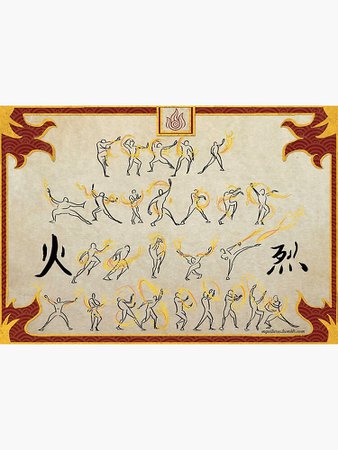 "Avatar the Last Airbender - Fire Scroll" Poster by Daljo | Redbubble