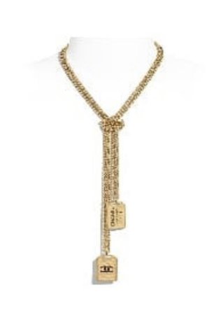 CHANEL Metal Gold Necklace
