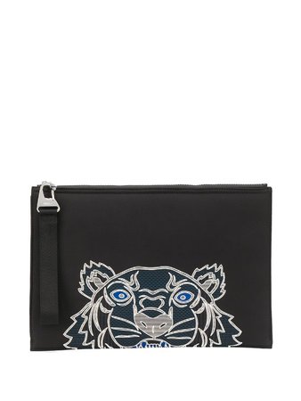 KENZO tiger logo-print pouch ($235)