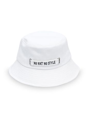 Casual Letter Embroidery Bucket Hat