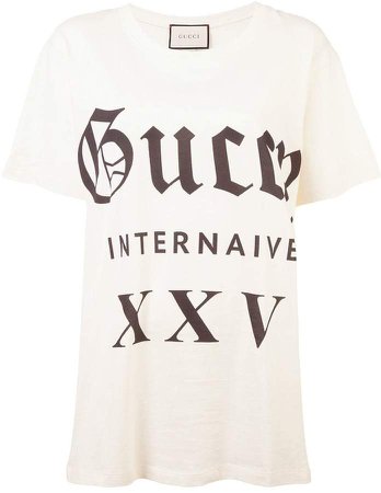 Guccy Internaive XXV print T-shirt