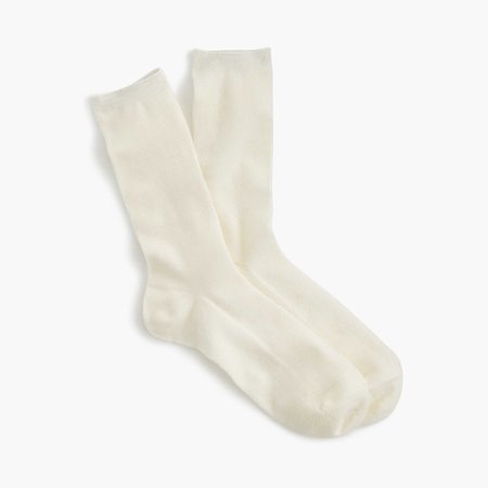Cream White Socks