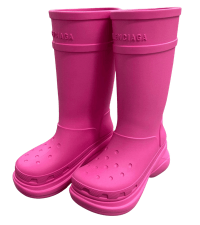 balenciaga croc boots