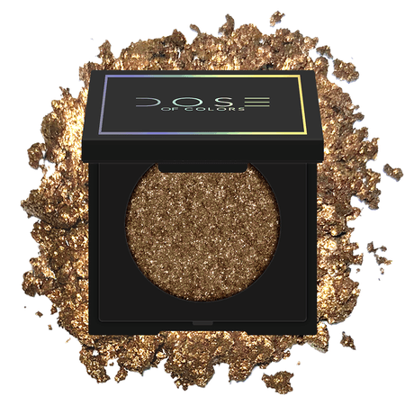 LOCK & KEY- Medium brown with Gold Reflects Eyeshadow - Dose of Colors