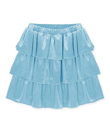 skirt blue velvet