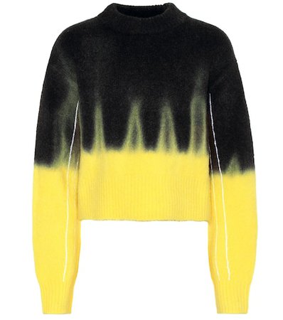 Tie-dye wool-blend sweater