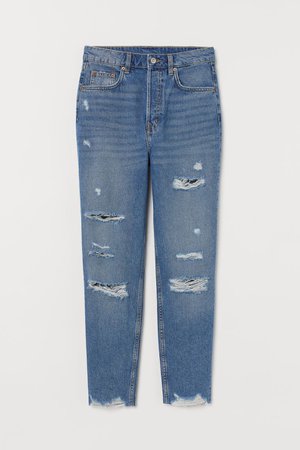 Slim Mom High Ankle Jeans - Denim blue - Ladies | H&M US