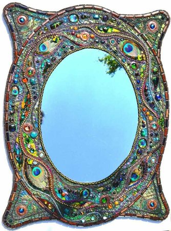 peacock mirror