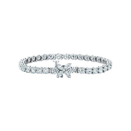 Tiffany Victoria® Tennis Bracelet in Platinum with Diamonds