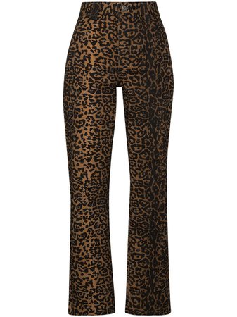 Shop brown & black Ksubi Dynamo leopard print jeans with Express Delivery - Farfetch