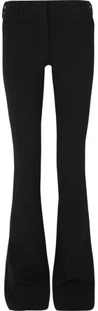 Cashmere-blend Flared Pants - Black