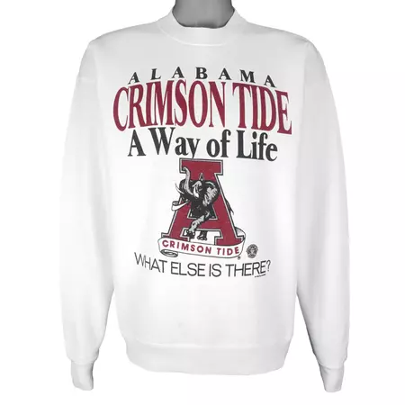 Vintage NCAA - Alabama Crimson Tide A Way Of Life Sweatshirt 1990s X-Large – Vintage Club Clothing