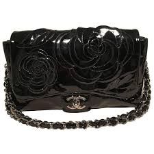 chanel black flower bag - Google Search