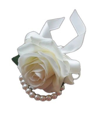Wrist Corsage, Ivory Rose Corsage, Pearl bracelet, Bridesmaid Gift, Bridal Corsage, Silk Flower Corsage, Boho Wedding, Flower Girl corsage