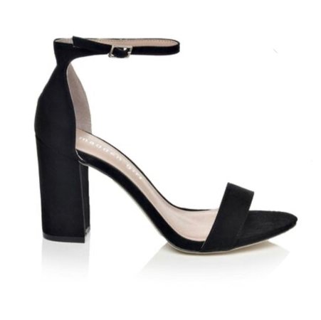 black strap heel